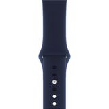 Fibaks 2 3 4 5 6 Se Nike 42 mm 44 mm Uyumlu Kordon Kayış Bileklik Klasik Spor Silikon - Lacivert