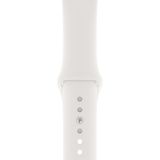Fibaks 2 3 4 5 6 Se Nike 42MM 44MM Uyumlu Kordon Kayış Bileklik Klasik Spor Silikon Band - Beyaz