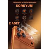 Fibaks (2 ADET) iPhone 17 Pro Nano Kamera Koruyucu Esnek Şeffaf Kaplama Çizilme Karşıtı HD (Lensler Açık)
