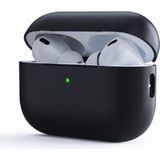 Fibaks Airpods Pro 2 . Nesil Kilifi Standart Renkli Yumuşak Doku Silikon Kulaklık Kılıf - Siyah