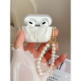 Fibaks Apple AirPods 3. Nesil Uyumlu 3D Kelebek Şeffaf Simli Parlak Kopçalı Kulaklık Kılıfı