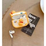 Fibaks Apple AirPods 4. Nesil 2024 Uyumlu 3D Winnie The Pooh Oyuncak Tasarımlı Figürlü Kopçalı Kulaklık Kılıfı