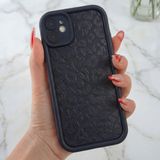 Fibaks Apple iPhone 11 Kılıf Yumuşak Siyah Leopar Desenli Yumuşak Kamera Korumalı Silikon Kapak