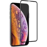 Fibaks Apple iPhone 11 Pro Tam Ekran Koruyucu Kırılmaz Cam 9H Temperli Koruma Dayanıklı 5D - Şeffaf