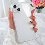 Fibaks Apple iPhone 15 Plus / 14 Plus Kılıf Antishock Darbe Emici Kamera Korumalı Yumuşak Esnek Şeffaf Silikon Kapak