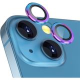 Fibaks Apple iPhone 15/14/Plus/16E Renkli Lens Koruyucu Kamera Koruma Temperli Cam
