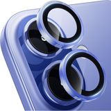 Fibaks Apple iPhone 16 Kamera Koruma Renkli Lens Koruyucu Temperli Cam Koruma - Açık Mavi