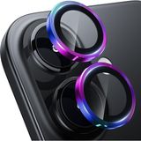Fibaks Apple iPhone 16 Plus Kamera Koruma Renkli Lens Koruyucu Temperli Cam Koruma