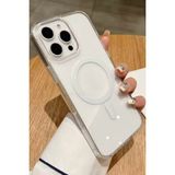 Fibaks Apple iPhone 16 Pro Kılıf Magsafe Wireless Kablosuz Şarj Destekli Sert Şeffaf Darbe Emici Kapak