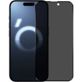 Fibaks Apple iPhone 16 Pro Uyumlu Hayalet Ekran Koruyucu Tam Kapatan Gizli Tamperli Cam - Siyah