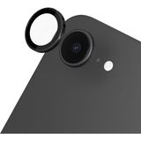 Fibaks Apple iPhone 16E (2 Adet) Kamera Koruma Lens Koruyucu Temperli Cam - Siyah