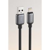 Fibaks Apple iPhone 2.1A Lightining Foneng Hızlı Şarj Kablosu 1 Metre 7 8 x Xr 11 12 13 14 Pro Max Plus - Siyah