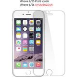 Fibaks Apple iPhone 8 Plus Ekran Koruyucu Kısa Temperli Sert Cam 9H Kırılmaz Cam Koruma Maxi - Şeffaf