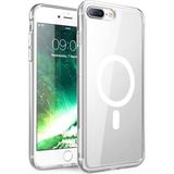 Fibaks Apple iPhone 8 Plus Kılıf Magsafe Wireless Kablosuz Şarj Destekli Sert Şeffaf Darbe Emici Kapak