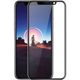 Fibaks Apple iPhone Xs Max Tam Ekran Koruyucu Kırılmaz Cam 9H Temperli Koruma Dayanıklı 5D - Şeffaf
