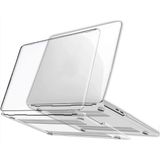Fibaks Apple Macbook Air 13 M1 Çip 2020 Kılıf A2337 A1932 A2174 Uyumlu Kılıf Şeffaf Kılıf Hava Menfezli Tam Koruma Kristal Kapak - Air M1/M2 A2337
