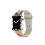 Fibaks Apple Watch 10/11 42mm 41/40/38 MM Uyumlu Series 9/8/7/6/5/4/3/SE Kordon Kayış Strap Renkli Silikon
