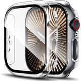 Fibaks Apple Watch 7 41 mm Uyumlu Kılıf Kasa ve Ekran Koruyucu 360 Tam Koruma - Şeffaf
