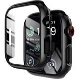 Fibaks Apple Watch 7 45MM Uyumlu Kılıf Kasa ve Ekran Koruyucu 360 Tam Koruma - Siyah