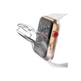 Fibaks Apple Watch 7 8 9 SE 45mm Kasa Ve Ekran Koruyucu 360 Tam Koruma Yumuşak Silikon Kılıf