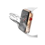 Fibaks Apple Watch Series 10 / 11 42mm Kasa Ve Ekran Koruyucu 360 Tam Koruma Yumuşak Silikon Kılıf