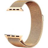 Fibaks Apple Watch Series 10/11 42MM 10/9/8/7/6/5/4/3/SE 41MM 40MM 38MM Uyumlu Metal Hasır Örgü Mıknatıslı Milano Loop Kordon - 38-40-41mm - Rose