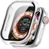 Fibaks Apple Watch Series 11/10 42MM Kılıf Kasa ve Ekran Koruyucu 360 Tam Koruma Kapak - Şeffaf - Watch 11 / 10 42mm
