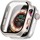 Fibaks Apple Watch Series 11/10 46MM Kılıf Kasa ve Ekran Koruyucu 360 Tam Koruma Kapak - Starlight - Watch 11 / 10 46mm