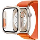 Fibaks Apple Watch Series Se 7 8 41MM Kasa ve Ekran Koruyucu Watch Ulltra 49MM Görünümlü Kasa Çevirici - Gri