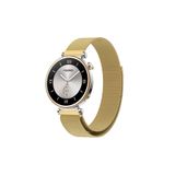 Fibaks Çelik Huawei Watch GT4 41mm Uyumlu Metal Hasır Örgü Mıknatıslı Milano Loop Kordon Altın 41 mm Huawe