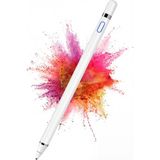 Fibaks Dokunmatik Kalem Tüm Cihazlar Ince Uçlu Tablet Kalemi Telefon Android Windows Yazı Çizim Pen - Beyaz
