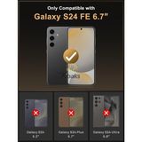 Fibaks Galaxy A35 / A55 / S24 FE Tam Ekran Şeffaf Kenarlı Tamperli Kırılmaz Cam Ekran Koruyucu - S24 FE / A35 / A55