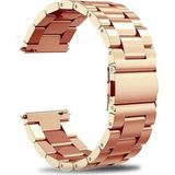 Fibaks Galaxy Watch Gear S2 (20MM) Krd-04 Akıllı Saat Kordonu Metal Kordon Kayış Bileklik - Rose