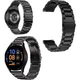Fibaks Galaxy Watch Gear S3 (22MM) Krd-04 Akıllı Saat Kordonu Metal Kordon Kayış Bileklik - Siyah