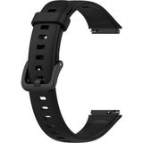 Fibaks Huawei Band 7 Uyumlu A+ Kalite Klipsli Renkli Silikon Kordon Kayış Bileklik - Siyah