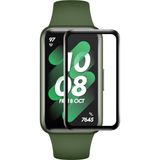 Fibaks Huawei Band 7 Uyumlu Tam Kaplayan Kavisli Siyah Çerçeveli Saat Ekran Koruyucu - HW Band 7
