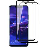Fibaks Huawei P20 Lite Tam Ekran Koruyucu Kırılmaz Cam 9H Temperli Koruma Dayanıklı 5D - Siyah