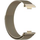 Fibaks Huawei Watch Fit 3 - Fit 4 - Fit 4 Pro Uyumlu Saat Kordonu Metal Örgü Hasır Kordon Bileklik - HW Fit 3 - Starlight
