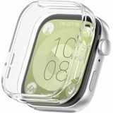 Fibaks Huawei Watch Fit 3 Yumuşak Silikom Kasa ve Ekran Koruyucu 360 Tam Koruma Kapak - HW Fit 3 - Şeffaf