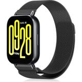 Fibaks Huawei Watch Gt3 46MM 22MM Uyumlu Metal Hasır Örgü Mıknatıslı Milano Loop Kordon - Siyah