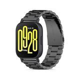 Fibaks Huawei Watch Gt4 46MM Kordon Paslanmaz Çelik Stainless Steel Baklalı Ayarlanabilir Akıllı Saat Kordonu - Siyah