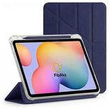 Fibaks iPad 11 A16 2025 10. Nesil 10.9 Kılıf Kalem Bölmeli Yatay ve Dikey Standlı Smart Uyku Modlu Kapak Lacivert - iPad 10