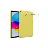 Fibaks İpad 11 A16 2025 10. Nesil 10.9 Kılıf Ultra Ince Esnek Renksiz Şeffaf Silikon Tablet Kapak Kilifi