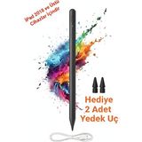 Fibaks iPad A16 Air 6/7/8/9/10/11/12. Nesil Avuç Içi Red Palm Rejection Tablet Kalemi Stylus Yazı Çizim Pen - Siyah