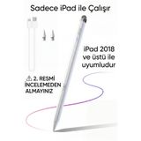 Fibaks iPad Kalem 2in1 A16 Air 11/10/9/8/7 Avuç Içi Red Palm Rejection Tablet Kalemi Yazı Çizim Stylus Pen