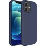 Fibaks iPhone 12 - 12 Pro Kılıf İçi Kadife Lansman Renkli Yumuşak Silikon Kapak - iPhone 12 / 12 Pro - Lacivert