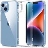 Fibaks iPhone 14 Kılıf 3D kamera Korumalı Şeffaf Yumuşak Süper Silikon Kapak