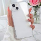 Fibaks iPhone 14 Plus / 15 Plus Kılıf 3D kamera Korumalı Şeffaf Yumuşak Süper Silikon Kapak