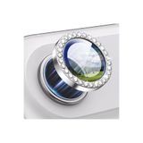 Fibaks iPhone 17 Air Uyumlu Parlak Taşlı Kamera Koruma Renkli Lens Koruyucu Temperli Cam