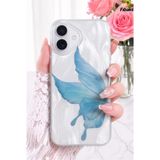Fibaks iPhone 17 Kılıf Parlak Hologram Kelebek Desenli Şeffaf Silikon | Içten Baskılı, Kamera Korumalı, Airbag Köşeli, Darbe Emici Premium Telefon Kılıfı